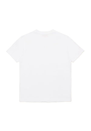 T-shirt bambino Diesel bianca in cotone | ViaMonte Shop