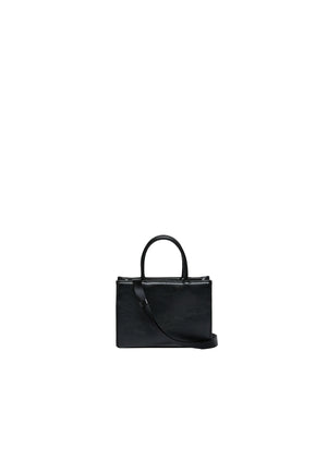 Borsa shopper bambina Diesel kid 3D nera in tessuto spalmato | ViaMonte Shop