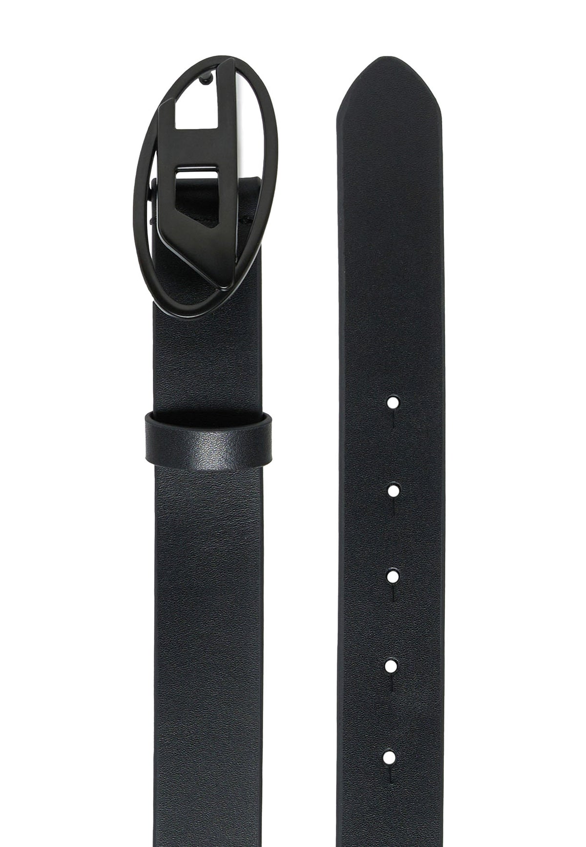 Cintura bambino Diesel nera in pelle | ViaMonte Shop