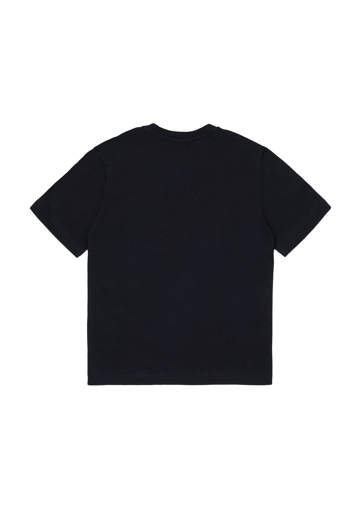 T-shirt over bambino Diesel nera in cotone | ViaMonte Shop