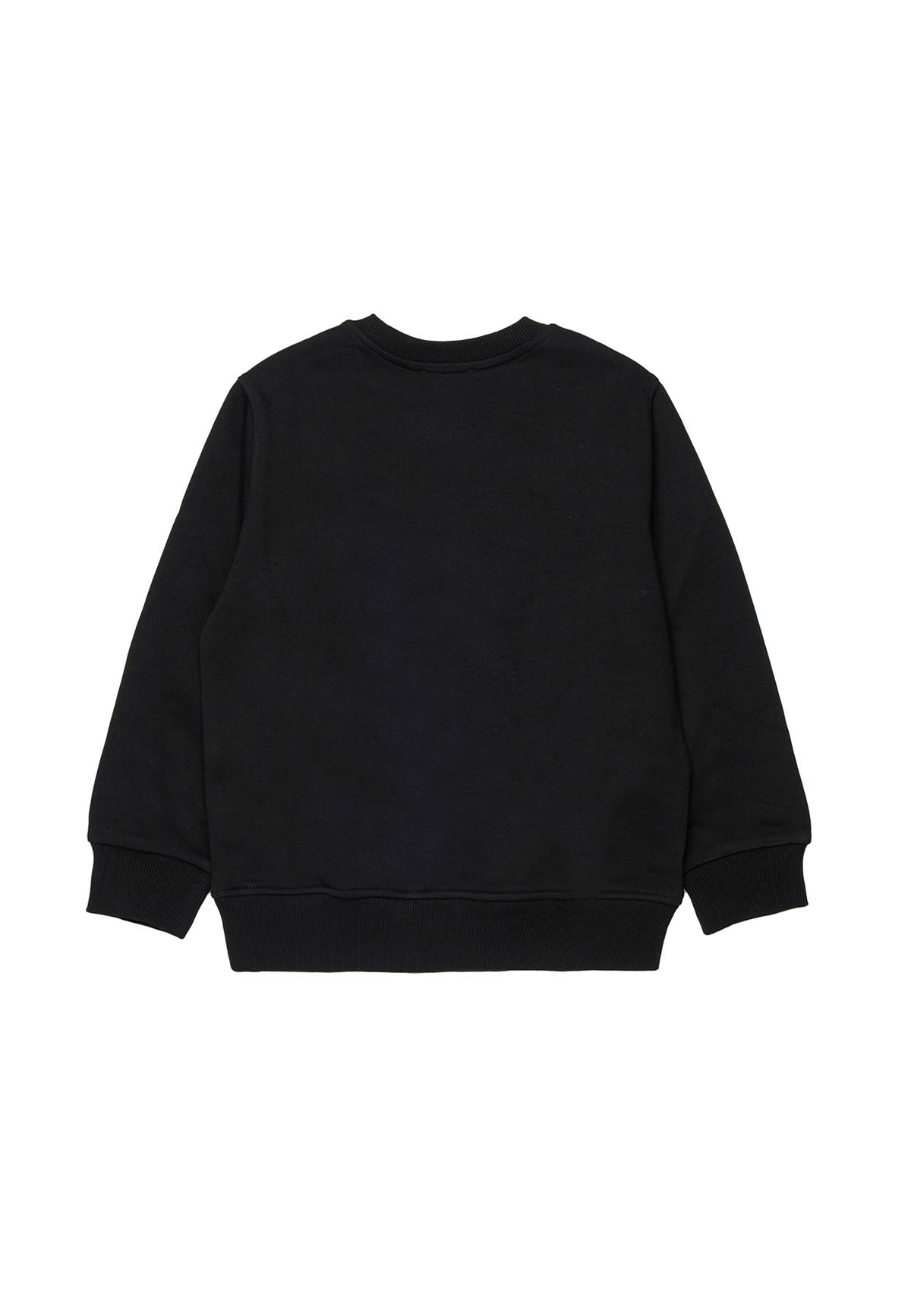 Felpa over bambino Diesel nera in cotone | ViaMonte Shop