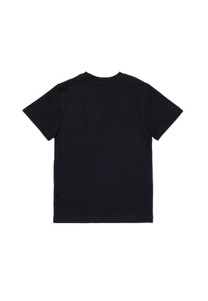 T-shirt bambino Diesel nera in cotone | ViaMonte Shop