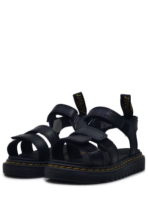 Sandali bambina Dr Martens neri in pelle | ViaMonte Shop