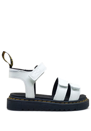 Sandali bambina Dr Martens bianchi in pelle | ViaMonte Shop