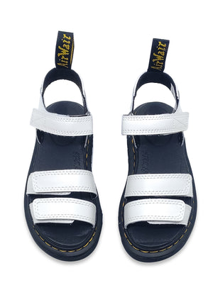 Sandali bambina Dr Martens bianchi in pelle | ViaMonte Shop