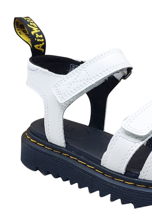 Sandali bambina Dr Martens bianchi in pelle | ViaMonte Shop