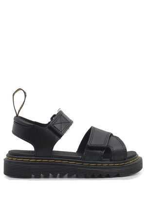 Sandali bambina Dr. Martens Vossie nero in pelle | ViaMonte Shop