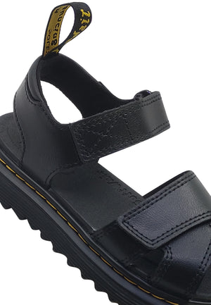 Sandali bambina Dr. Martens Vossie nero in pelle | ViaMonte Shop