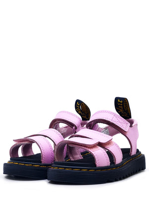 Sandali bambina Dr Martens rosa in pelle | ViaMonte Shop