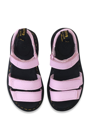 Sandali bambina Dr Martens rosa in pelle | ViaMonte Shop