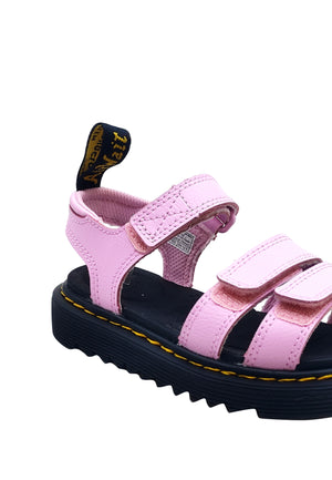 Sandali bambina Dr Martens rosa in pelle | ViaMonte Shop
