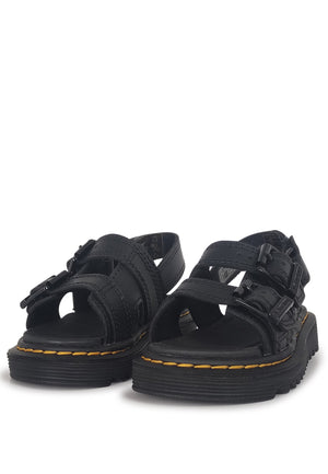 Sandali bambino Dr Martens Varel neri in pelle | ViaMonte Shop