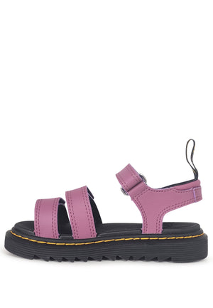 Sandali bambina Dr Martens Klaire viola in pelle | ViaMonte Shop