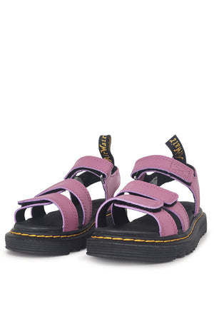 Sandali bambina Dr Martens Klaire viola in pelle | ViaMonte Shop