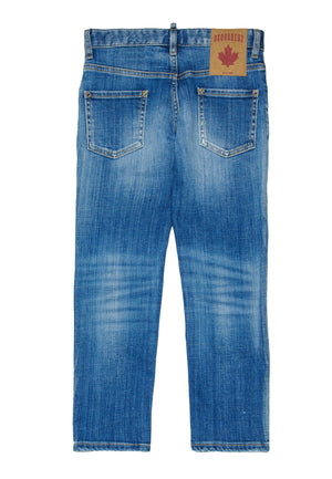 Jeans Stanislav bambino Dsquared2 blu chiaro in denim | ViaMonte Shop