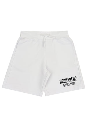 Dsquared2 bermuda bianco bambino in cotone | ViaMonte Shop