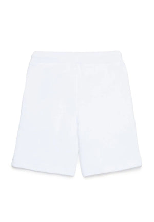 Bermuda bambino Dsquared2 bianco in cotone | ViaMonte Shop