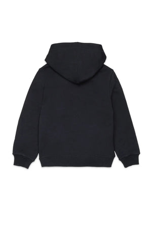 Felpa bambino Dsquared2 nera in cotone | ViaMonte Shop