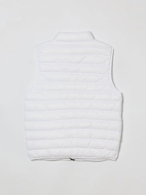 Gilet bambino Dsquared2 bianco in nylon | ViaMonte Shop