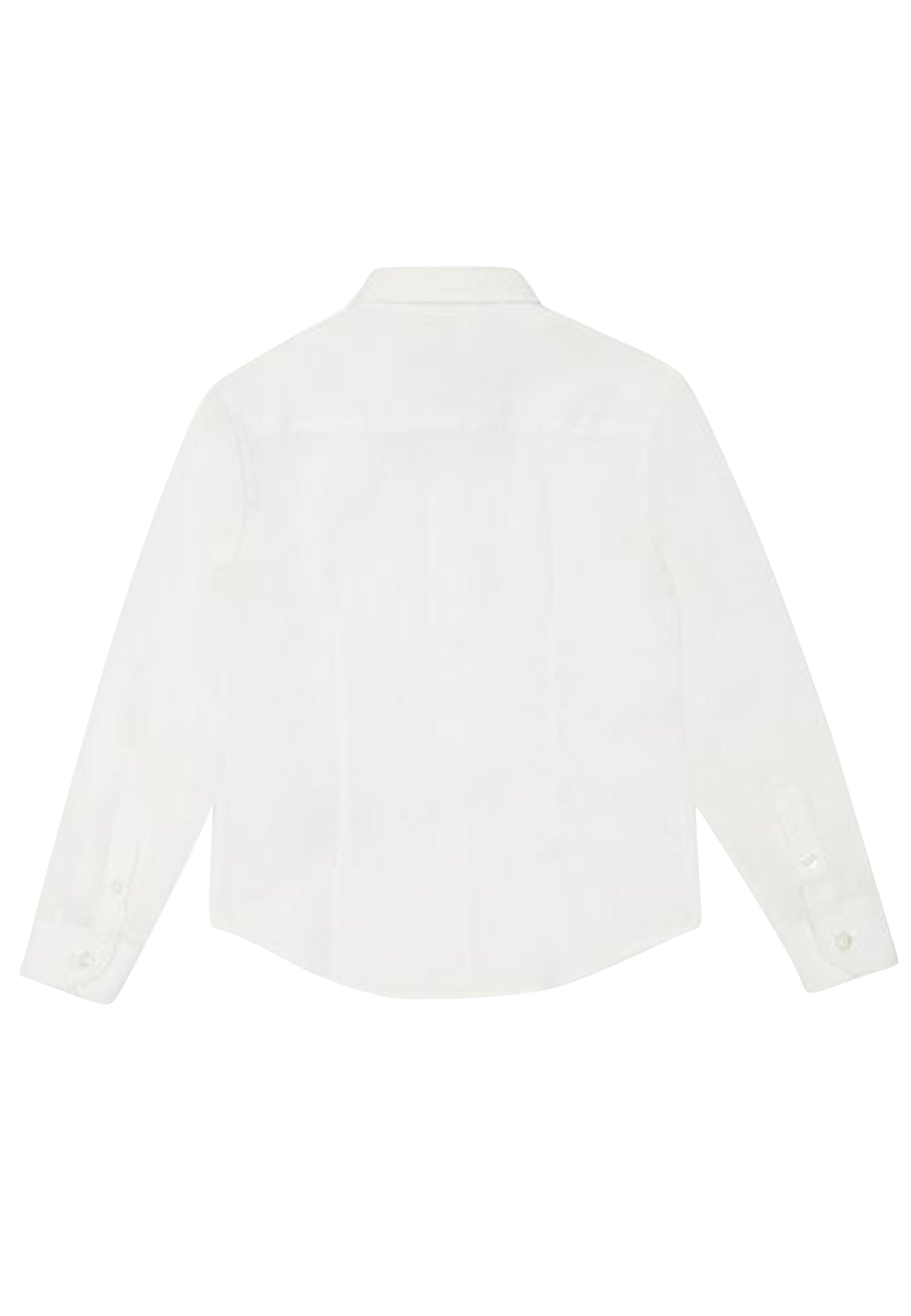 Camicia bambino Emporio Armani bianca in misto cotone | ViaMonte Shop