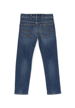 Jeans bambino Emporio Armani blu in denim | ViaMonte Shop