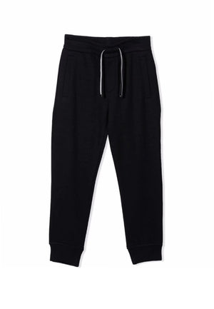 Pantalone sportivo bambino Emporio Armani nero in modal | ViaMonte Shop