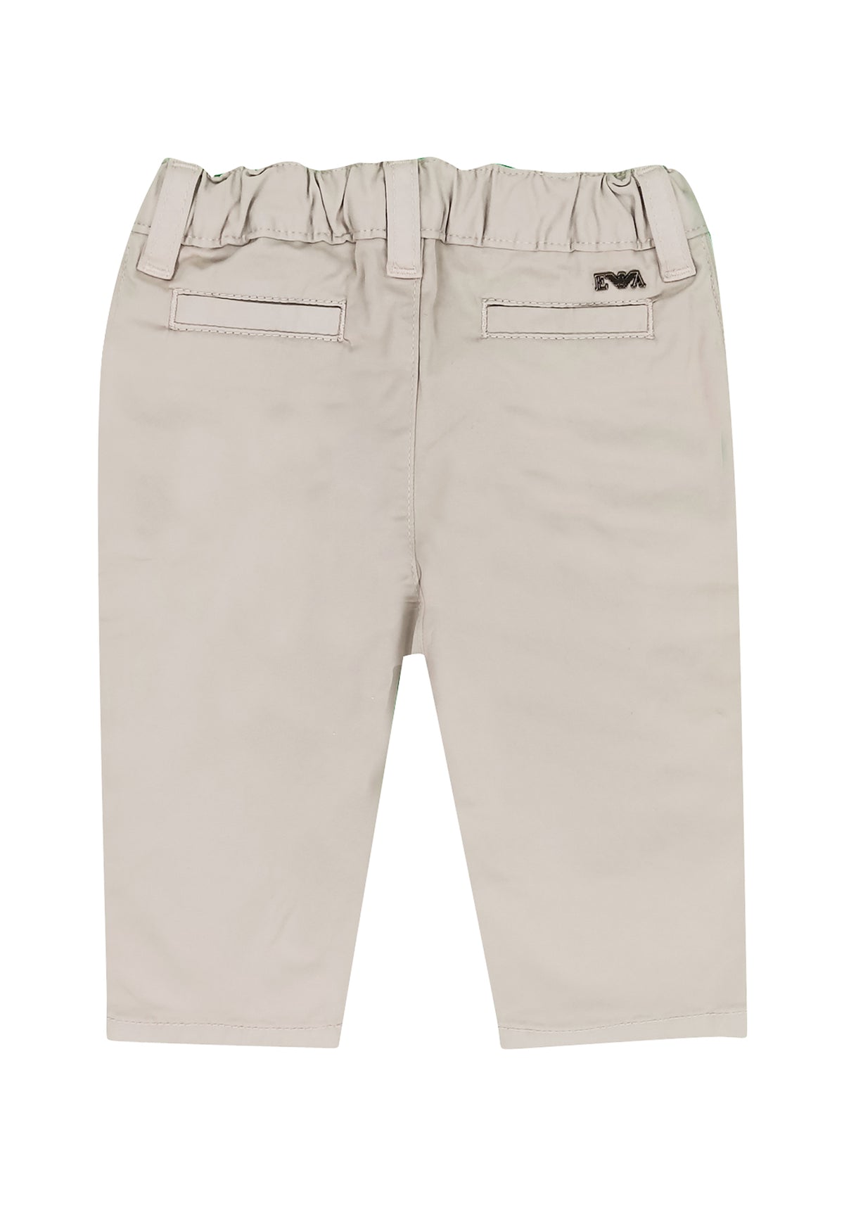Pantalone neonato Emporio Armani beige in cotone | ViaMonte Shop