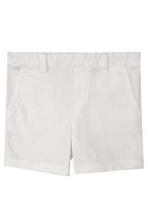 Bermuda neonato Emporio Armani bianco in cotone | ViaMonte Shop