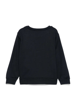 Felpa bambino Emporio Armani blu in modal | ViaMonte Shop