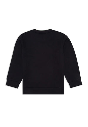 Felpa per bambino Emporio Armani blu navy in modal | ViaMonte Shop