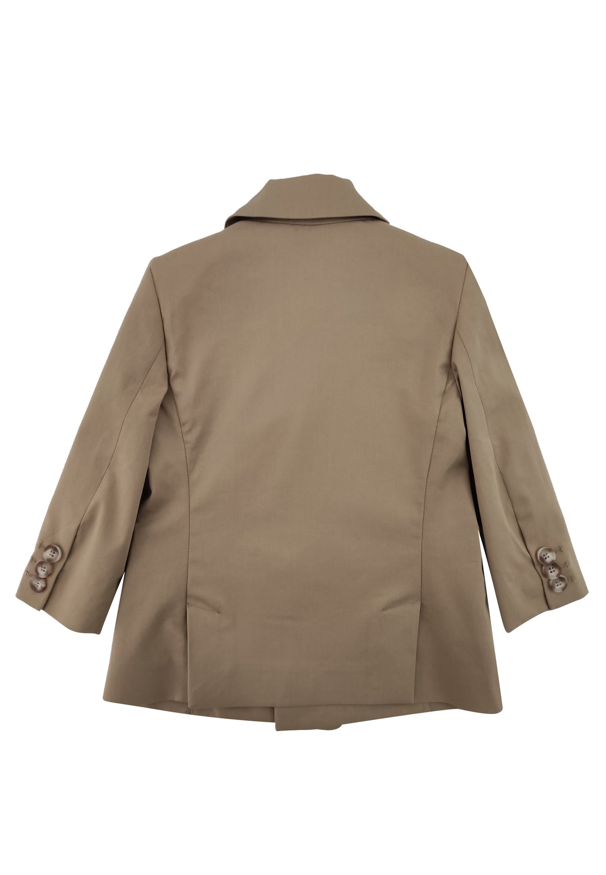 Giacca doppiopetto bambino Fay beige in cotone | ViaMonte Shop