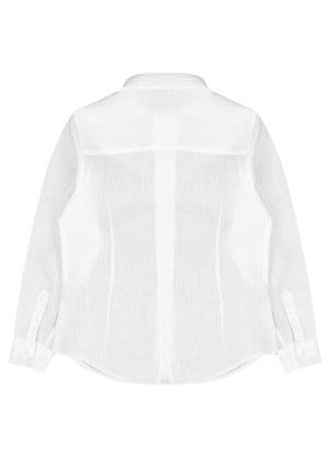 Camicia bambino Fay bianca in lino | ViaMonte Shop