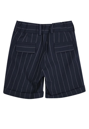 Bermuda neonato blu in misto lana | ViaMonte Shop