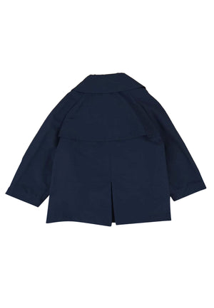 Trench corto bambina Fay blu in nylon | ViaMonte Shop