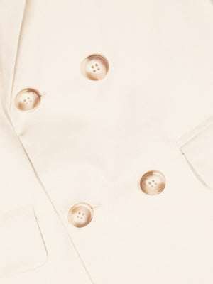 Abito bambino Fay beige in misto lino | ViaMonte Shop