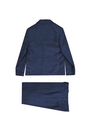 Abito bambino Fay blu in lino | ViaMonte Shop