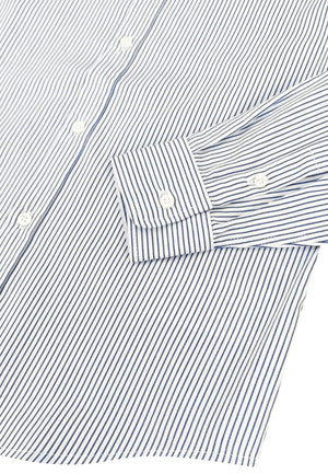 Camicia bambino Fay bianca/blu in cotone | ViaMonte Shop