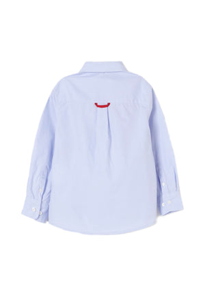Camicia bambino Fay celeste in cotone | ViaMonte Shop