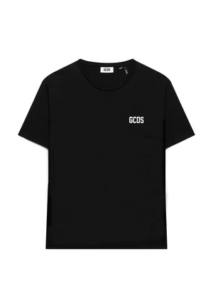 T-shirt unisex GCDS kids nera in cotone | ViaMonte Shop