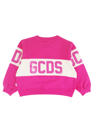 Felpa bambino GCDS rosa in cotone | ViaMonte Shop