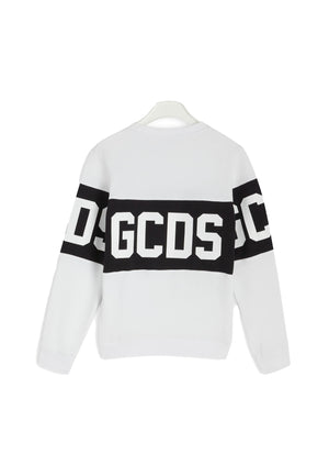 Felpa bambino GCDS kids bianca in cotone