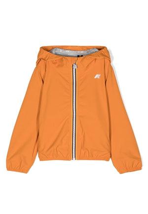 Giubbino bambino K-Way P.Jake arancione in tessuto tecnico | ViaMonte Shop