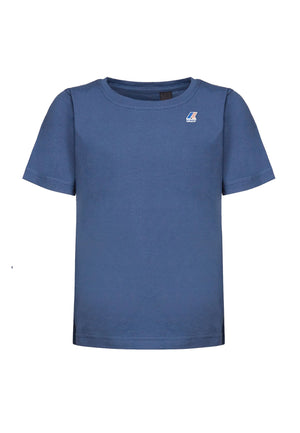 T-shirt bambino K-Way blu in cotone | ViaMonte Shop