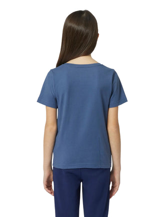 T-shirt bambino K-Way blu in cotone | ViaMonte Shop