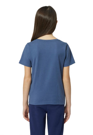 T-shirt bambina K-Way blu in cotone | ViaMonte Shop