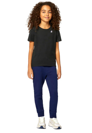 T-hirt bambino K-Way nera in cotone | ViaMonte Shop