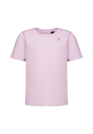 T-shirt bambina K-Way rosa in cotone | ViaMonte Shop