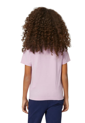 T-shirt bambina K-Way rosa in cotone | ViaMonte Shop