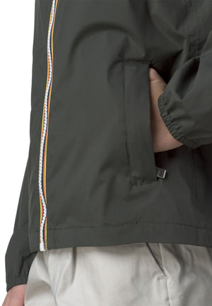 Giubbino bambino K-Way P.Jake stretch verde in nylon | ViaMonte Shop