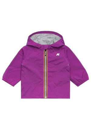 Giubbino neonata K-Way E. Jack Stretch fucsia in nylon | ViaMonte Shop